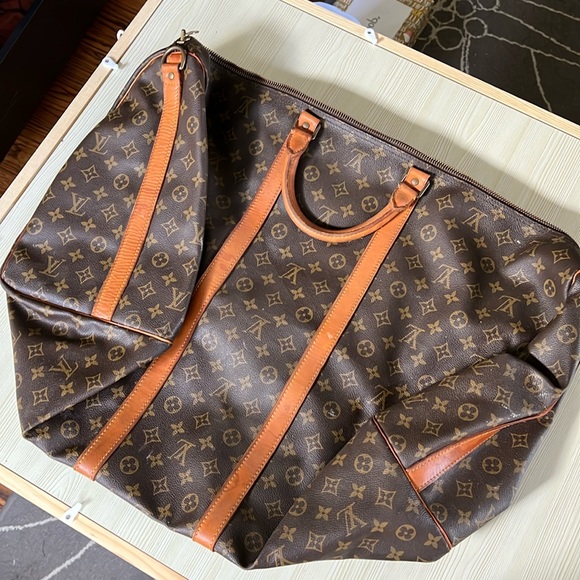 Vintage '80s LOUIS VUITTON Keepall Luggage Bag - Picture 4 of 17